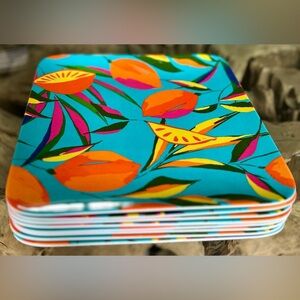 ‼️RARE‼️🎸Tabitha Brown x Target🎸🔥NWT🔥Melamine Tropical Dinner Outdoor Plates (8)